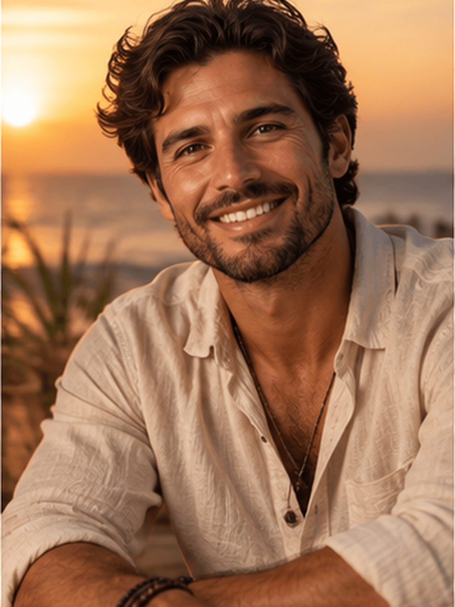 Retrato de Rafael Solar, tarólogo virtual do Esotero