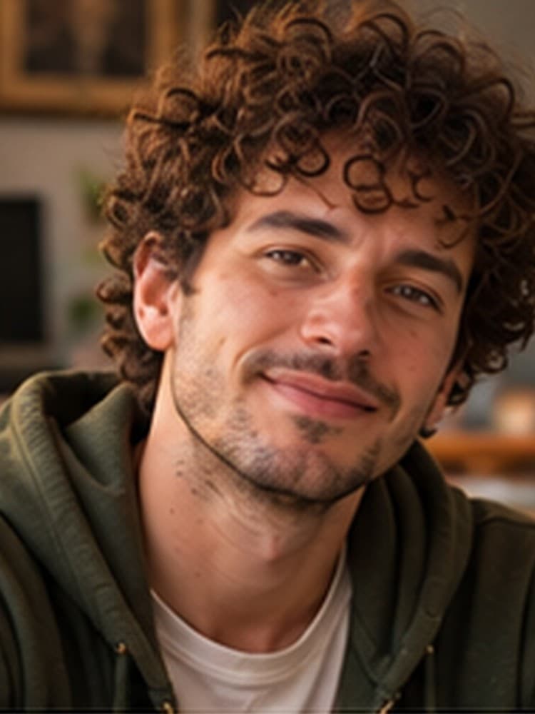 Retrato de Théo, tarólogo virtual do Esotero