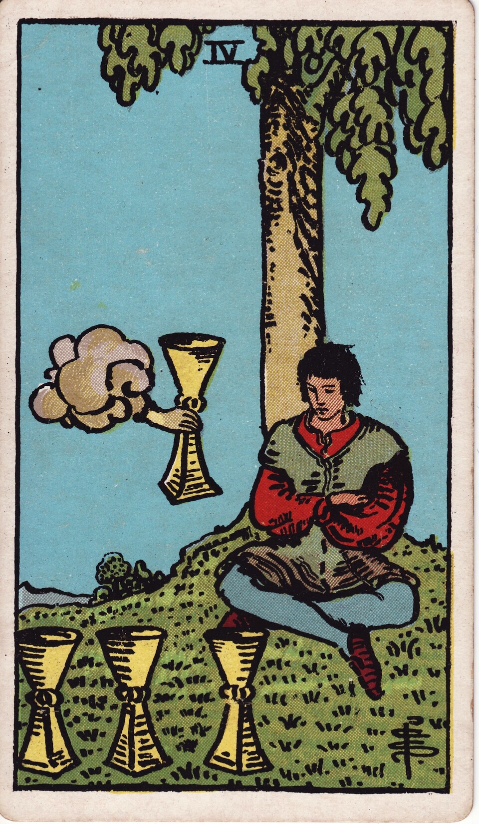 Carta Quatro de Copas